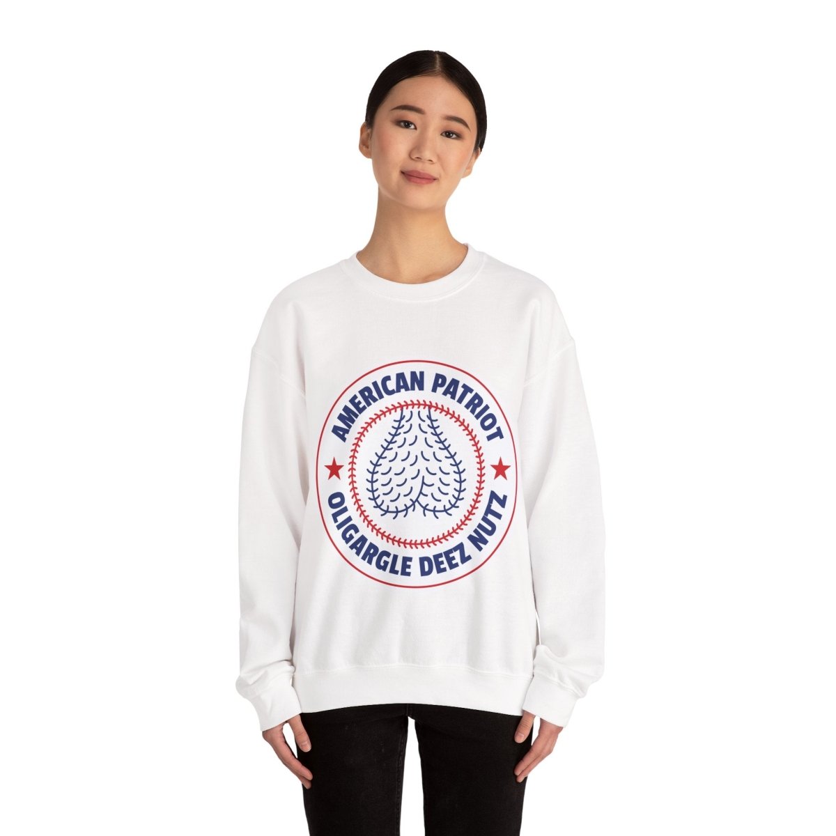 Free Oppression - Sweatshirt - American Patriot Oligargle Deez Nutz – Anti - Oligarchy Satire Sweatshirt
