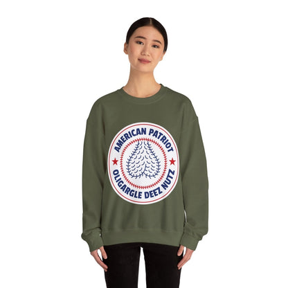 Free Oppression - Sweatshirt - American Patriot Oligargle Deez Nutz – Anti - Oligarchy Satire Sweatshirt