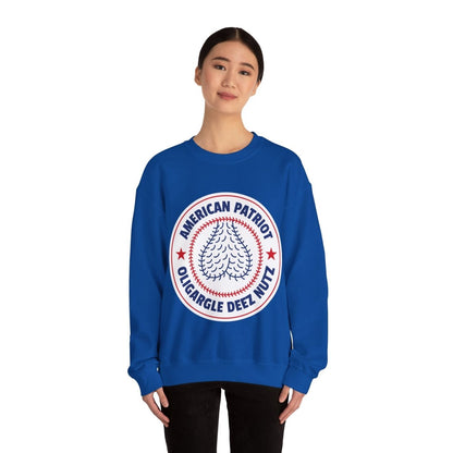 Free Oppression - Sweatshirt - American Patriot Oligargle Deez Nutz – Anti - Oligarchy Satire Sweatshirt