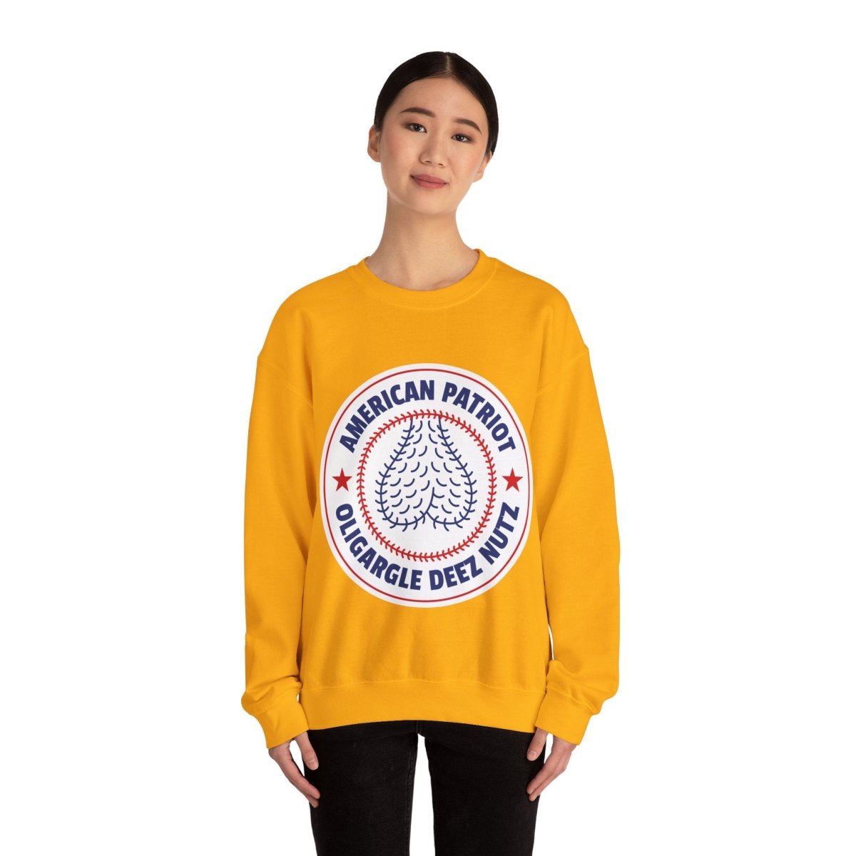 Free Oppression - Sweatshirt - American Patriot Oligargle Deez Nutz – Anti - Oligarchy Satire Sweatshirt