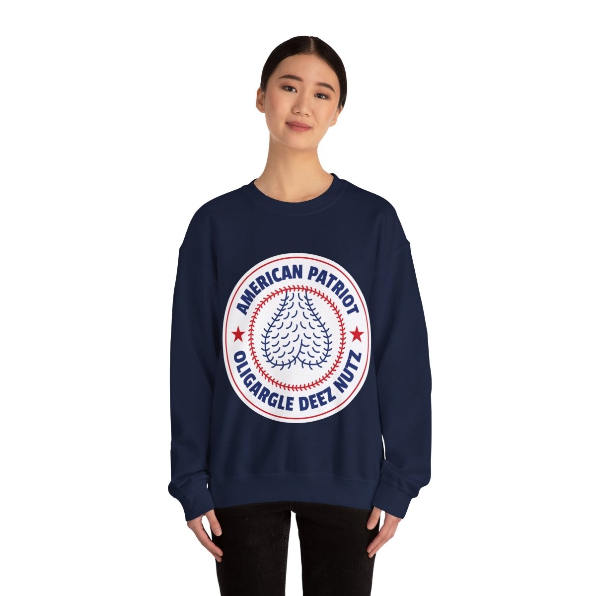 Free Oppression - Sweatshirt - American Patriot Oligargle Deez Nutz – Anti - Oligarchy Satire Sweatshirt