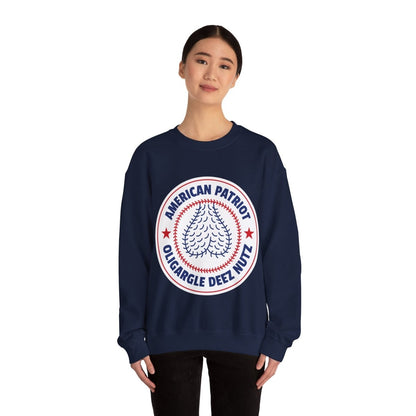 Free Oppression - Sweatshirt - American Patriot Oligargle Deez Nutz – Anti - Oligarchy Satire Sweatshirt