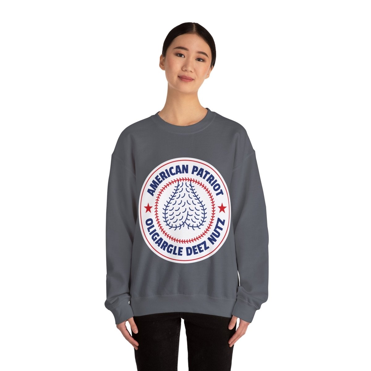 Free Oppression - Sweatshirt - American Patriot Oligargle Deez Nutz – Anti - Oligarchy Satire Sweatshirt