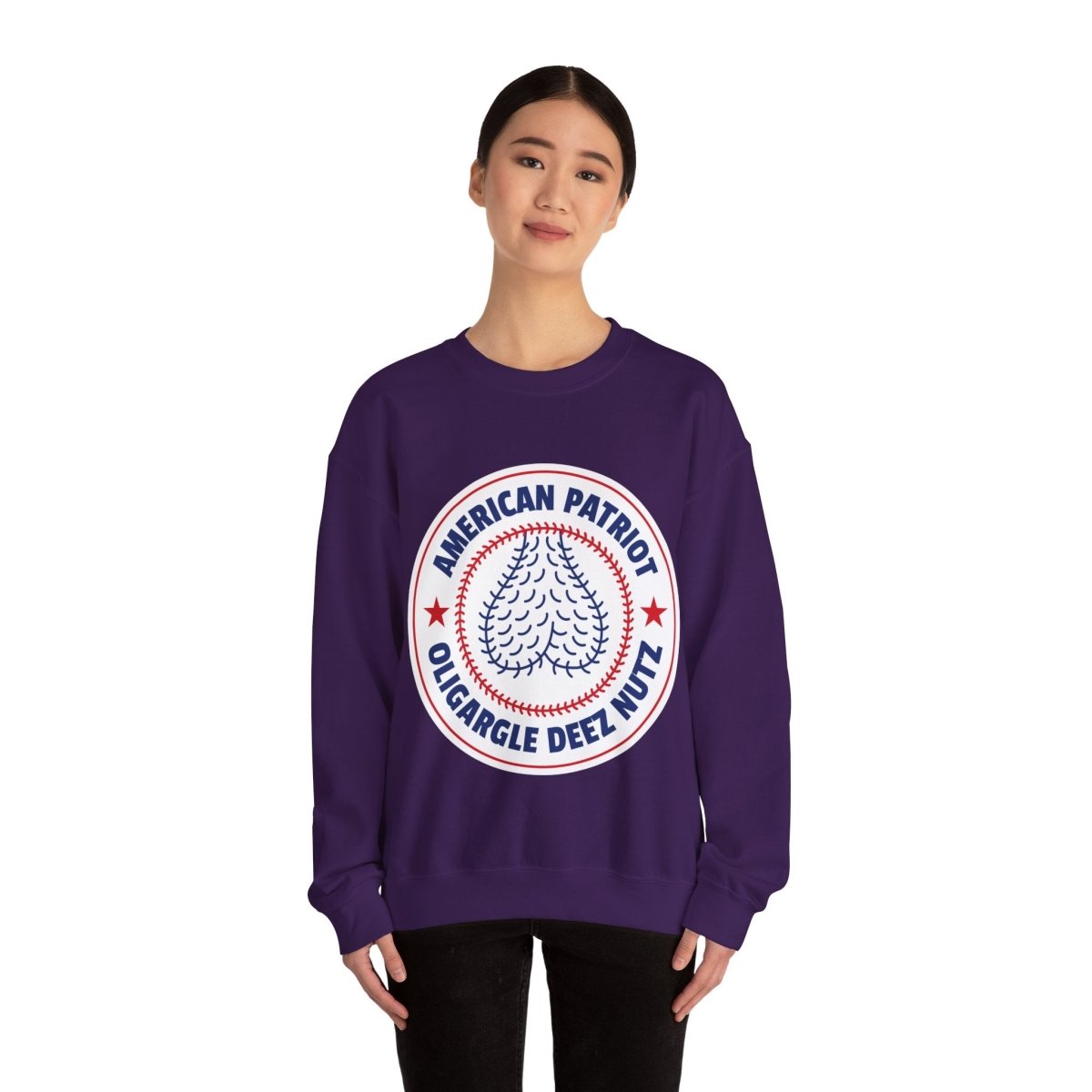 Free Oppression - Sweatshirt - American Patriot Oligargle Deez Nutz – Anti - Oligarchy Satire Sweatshirt