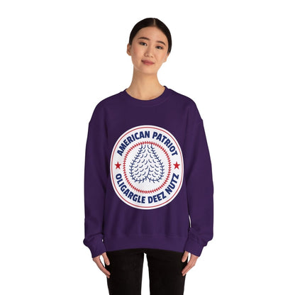 Free Oppression - Sweatshirt - American Patriot Oligargle Deez Nutz – Anti - Oligarchy Satire Sweatshirt