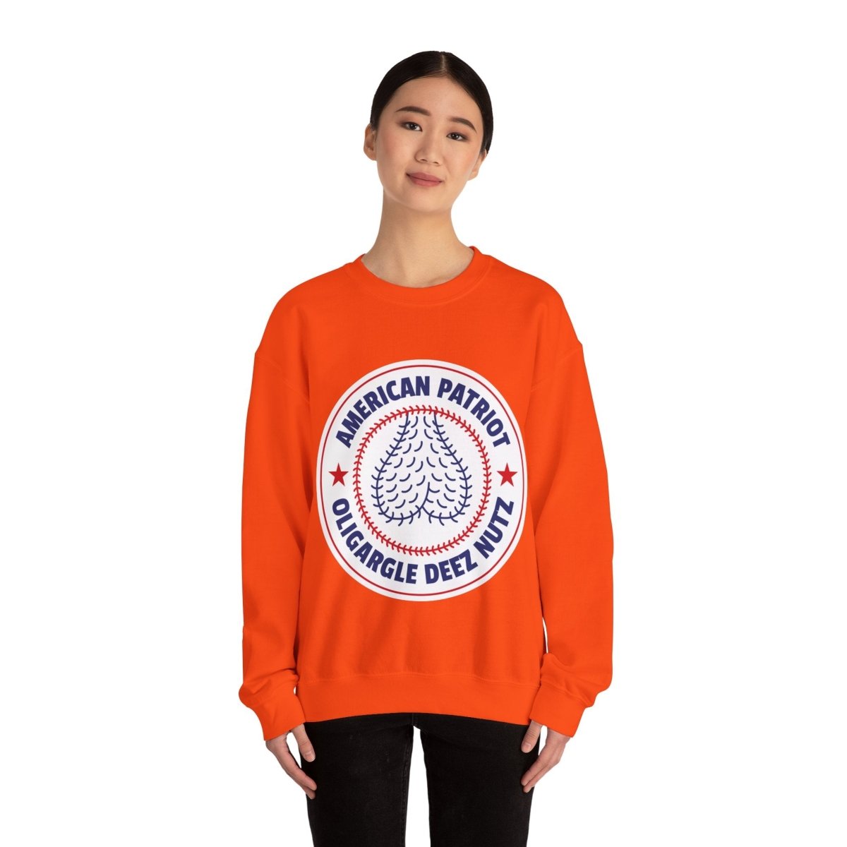 Free Oppression - Sweatshirt - American Patriot Oligargle Deez Nutz – Anti - Oligarchy Satire Sweatshirt