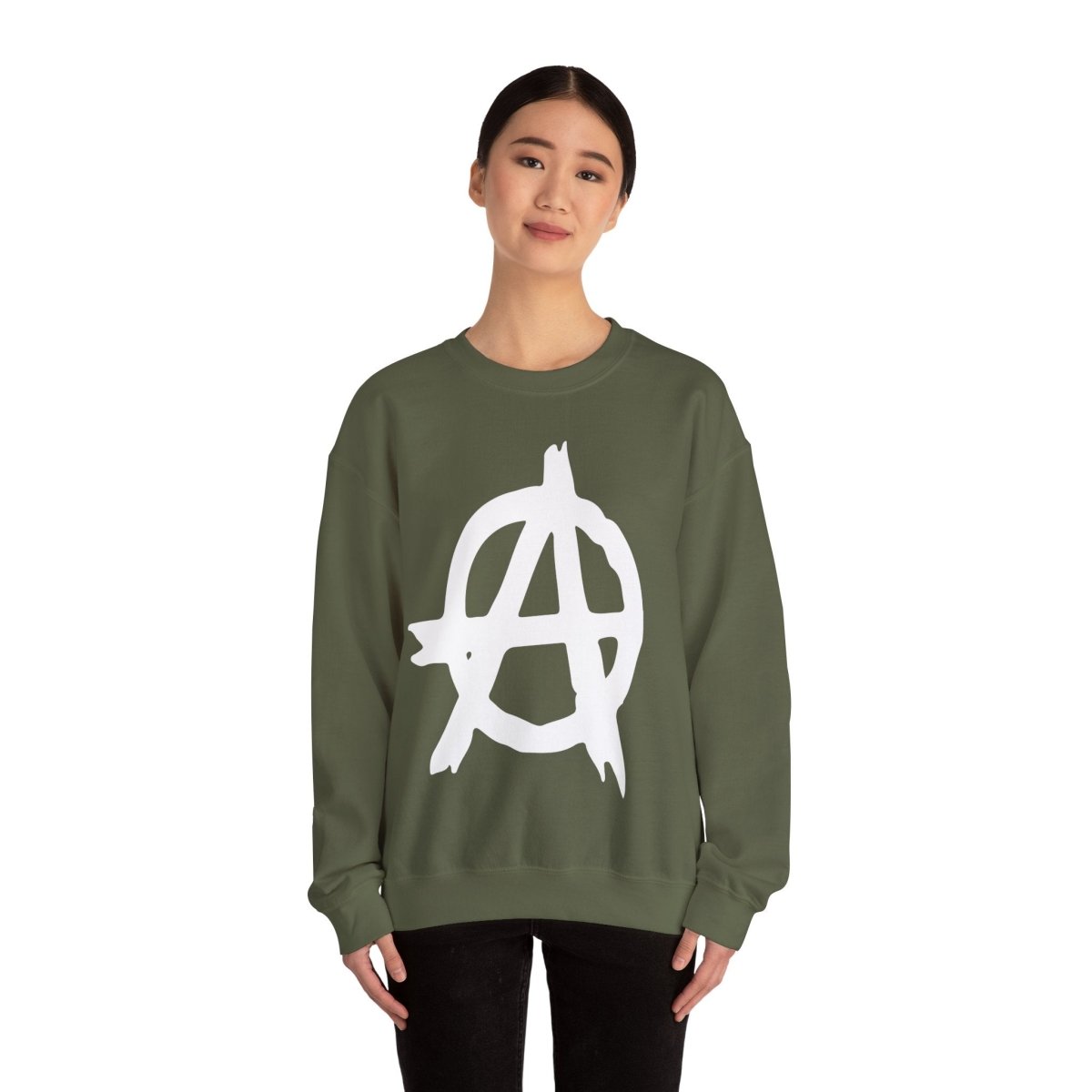 Free Oppression - Sweatshirt - Anarchy Symbol – Anti - Authoritarian Protest Sweatshirt