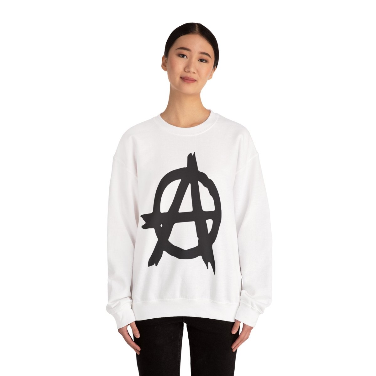Free Oppression - Sweatshirt - Anarchy Symbol – Anti - Authoritarian Protest Sweatshirt