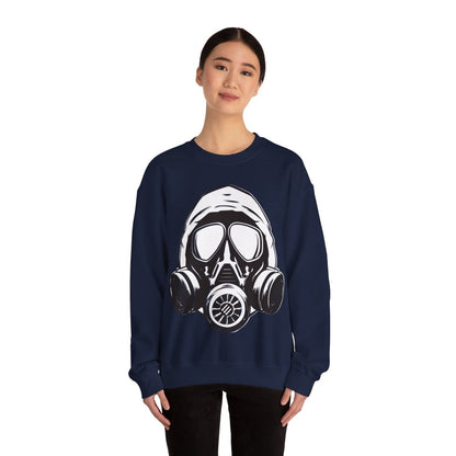Free Oppression - Sweatshirt - Antifa Gasmask Three Arrows – Anti - Fascist Resistance Sweatshirt