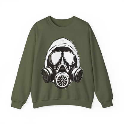 Free Oppression - Sweatshirt - Antifa Gasmask Three Arrows – Anti - Fascist Resistance Sweatshirt