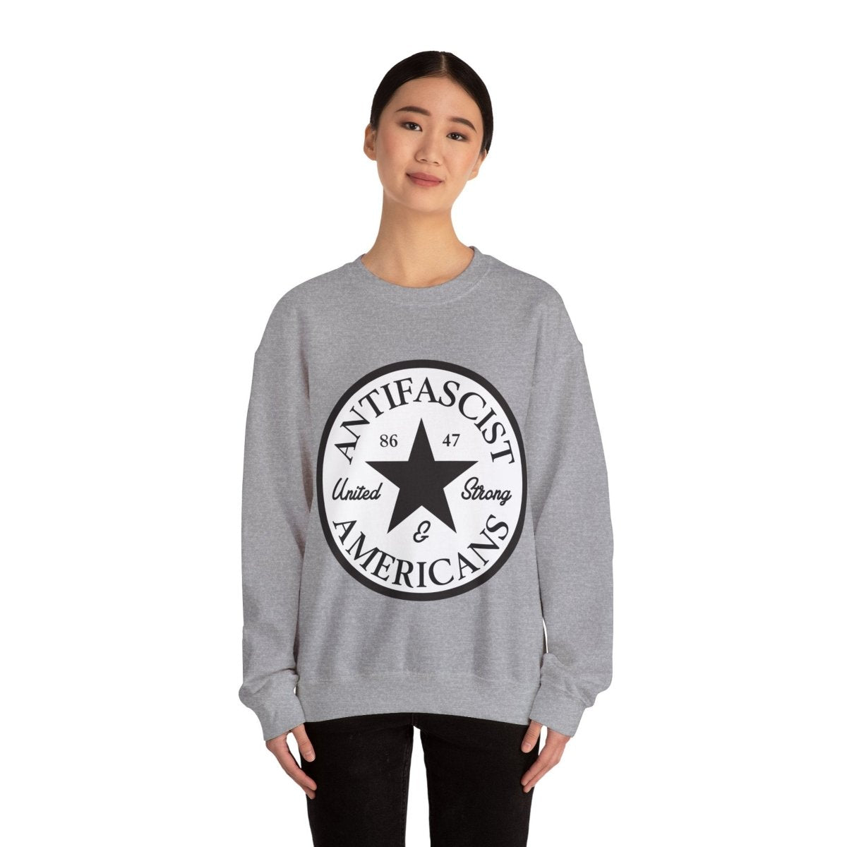 Free Oppression - Sweatshirt - Antifascist Americans — United & Strong Sweatshirt