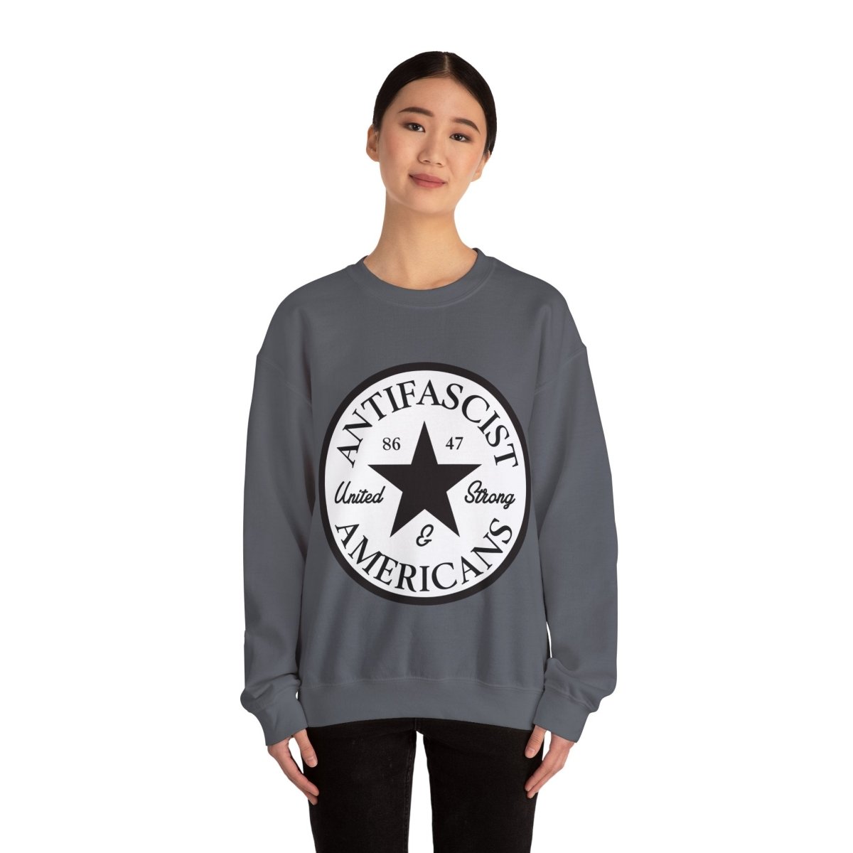 Free Oppression - Sweatshirt - Antifascist Americans — United & Strong Sweatshirt