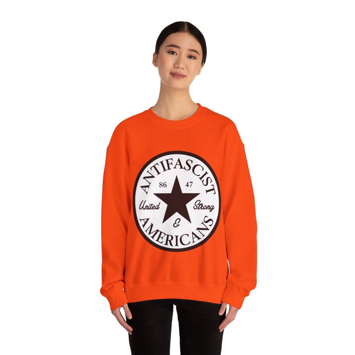 Free Oppression - Sweatshirt - Antifascist Americans — United & Strong Sweatshirt