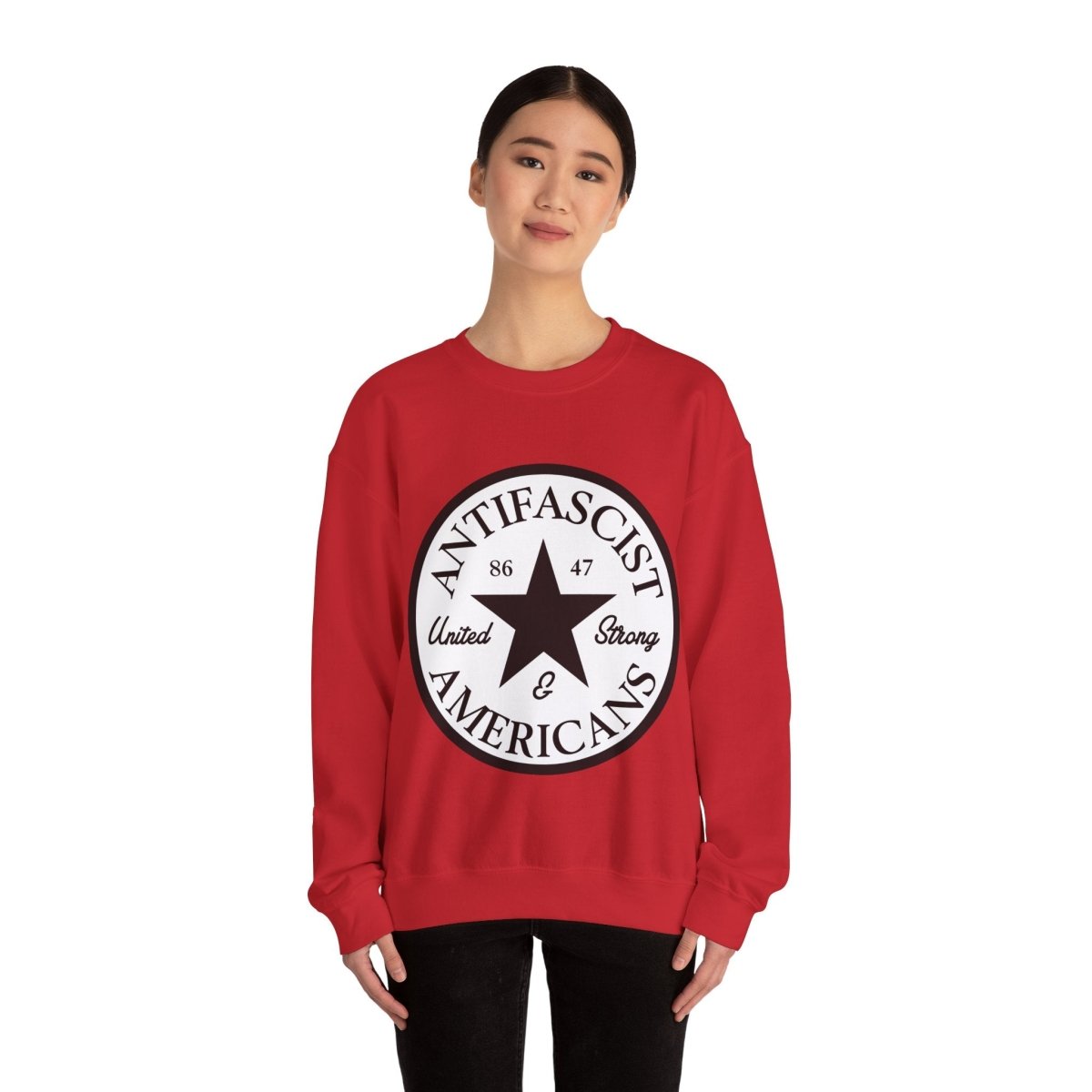 Free Oppression - Sweatshirt - Antifascist Americans — United & Strong Sweatshirt