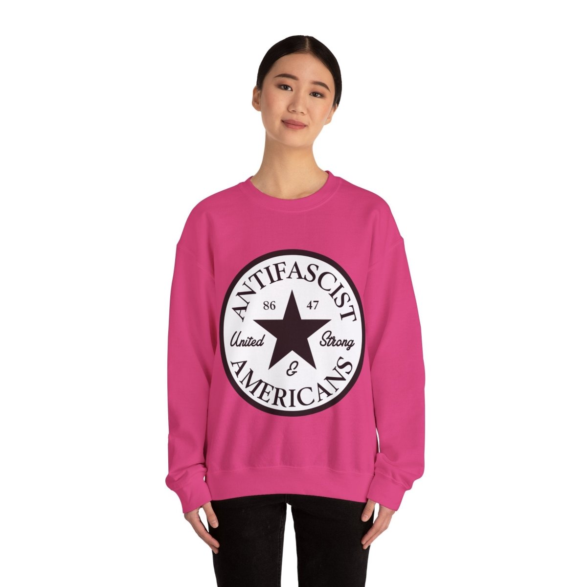 Free Oppression - Sweatshirt - Antifascist Americans — United & Strong Sweatshirt