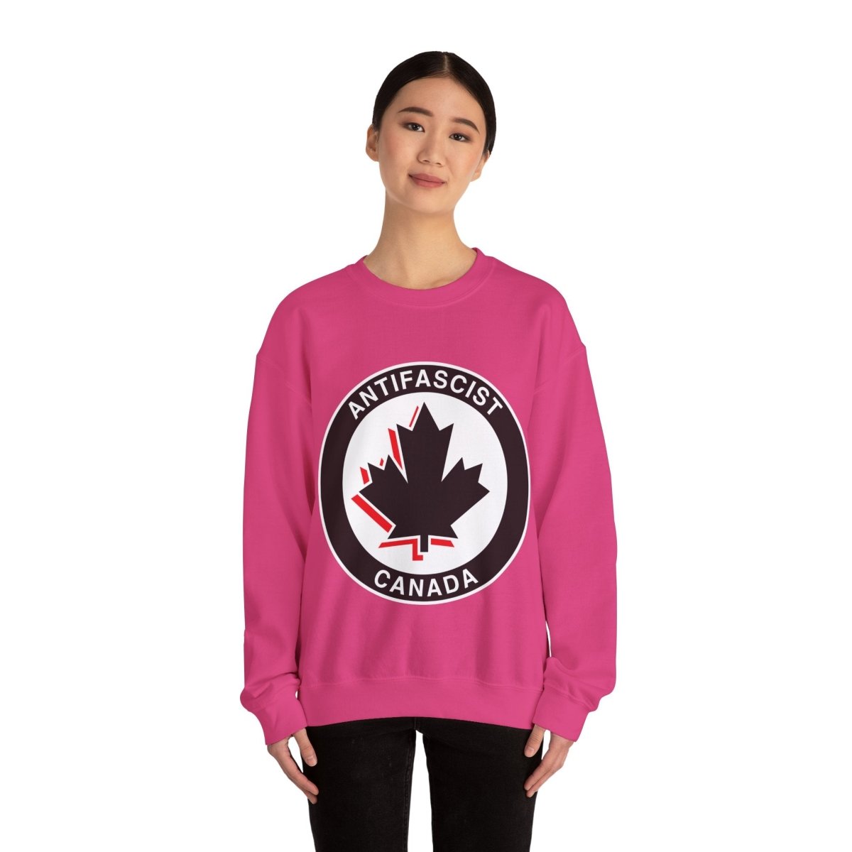 Free Oppression - Sweatshirt - Antifascist Canada – Pro - Democracy Canadian Sweatshirt
