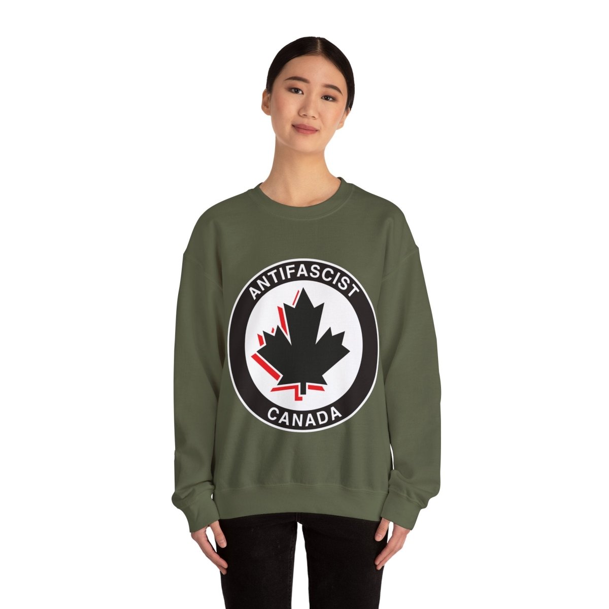 Free Oppression - Sweatshirt - Antifascist Canada – Pro - Democracy Canadian Sweatshirt