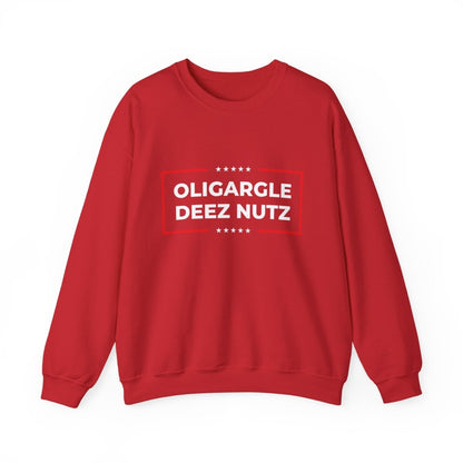 Free Oppression - Sweatshirt - Oligargle Deez Nutz – Anti - Oligarchy Satire Sweatshirt