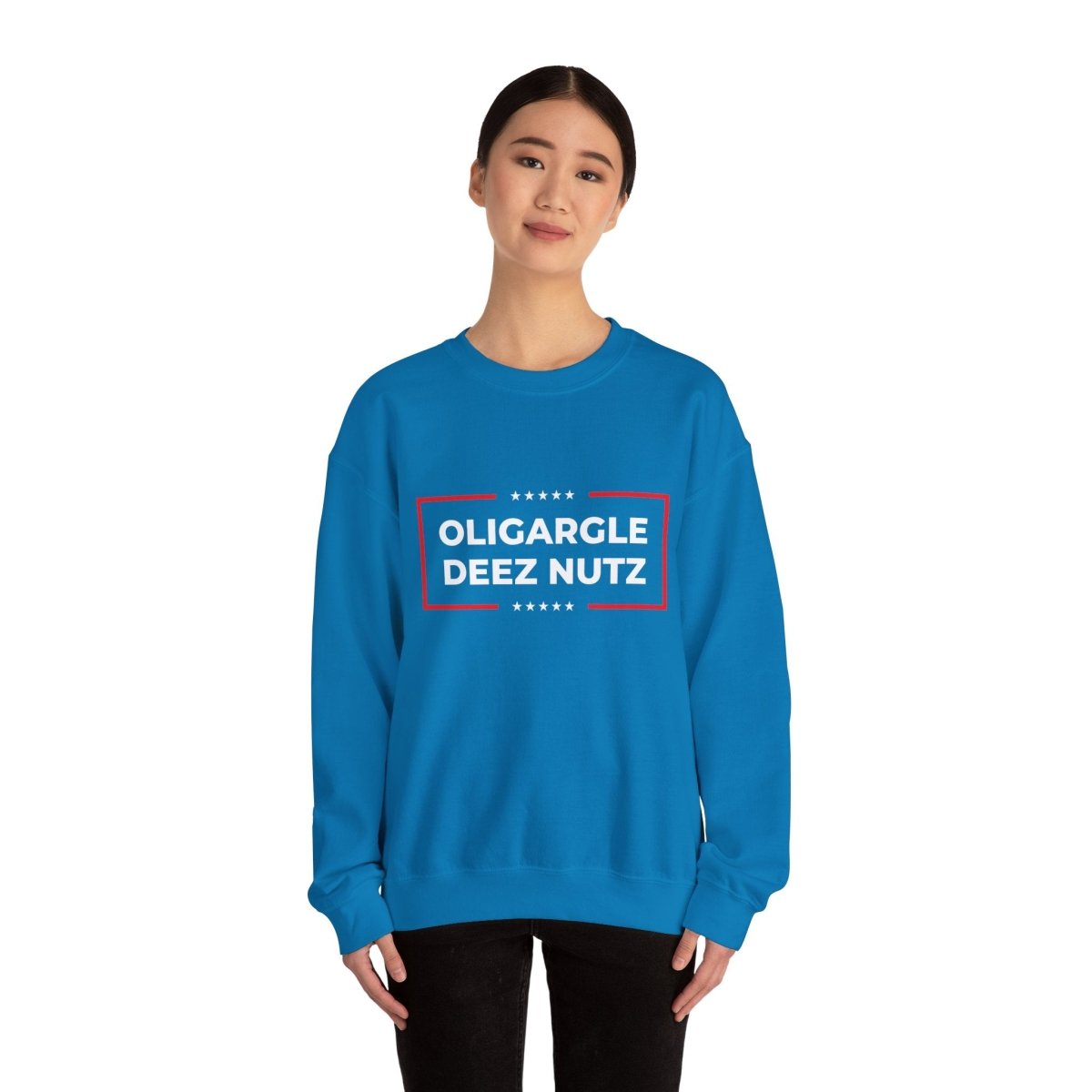 Free Oppression - Sweatshirt - Oligargle Deez Nutz – Anti - Oligarchy Satire Sweatshirt