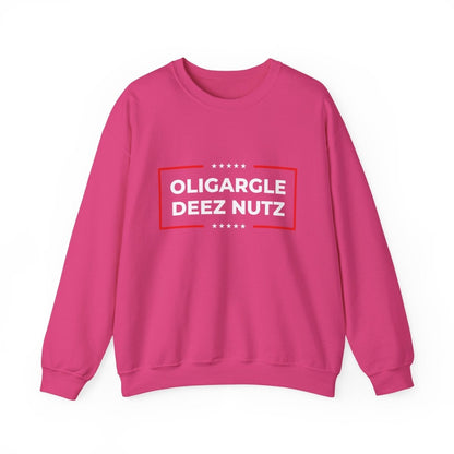 Free Oppression - Sweatshirt - Oligargle Deez Nutz – Anti - Oligarchy Satire Sweatshirt