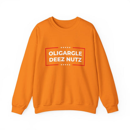 Free Oppression - Sweatshirt - Oligargle Deez Nutz – Anti - Oligarchy Satire Sweatshirt