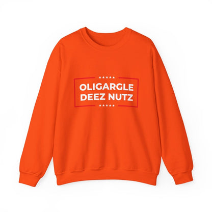 Free Oppression - Sweatshirt - Oligargle Deez Nutz – Anti - Oligarchy Satire Sweatshirt