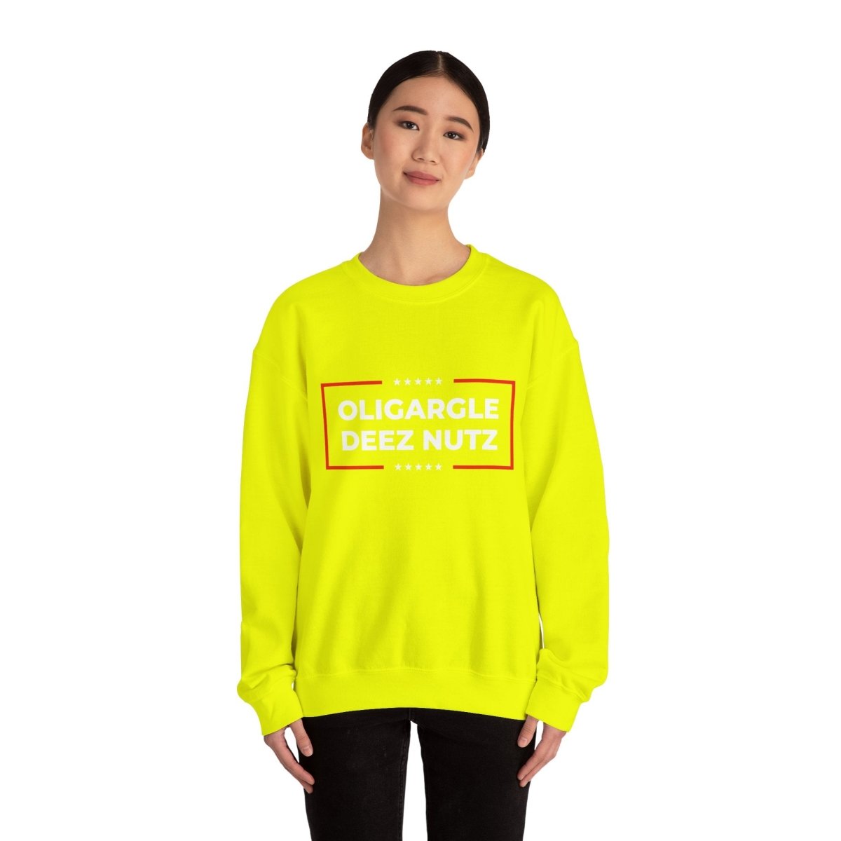 Free Oppression - Sweatshirt - Oligargle Deez Nutz – Anti - Oligarchy Satire Sweatshirt