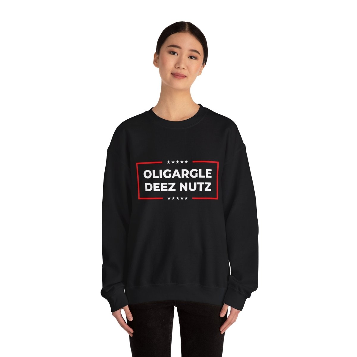Free Oppression - Sweatshirt - Oligargle Deez Nutz – Anti - Oligarchy Satire Sweatshirt