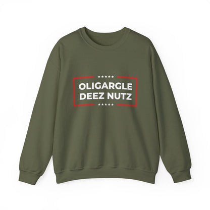 Free Oppression - Sweatshirt - Oligargle Deez Nutz – Anti - Oligarchy Satire Sweatshirt