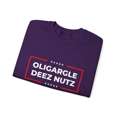 Free Oppression - Sweatshirt - Oligargle Deez Nutz – Anti - Oligarchy Satire Sweatshirt