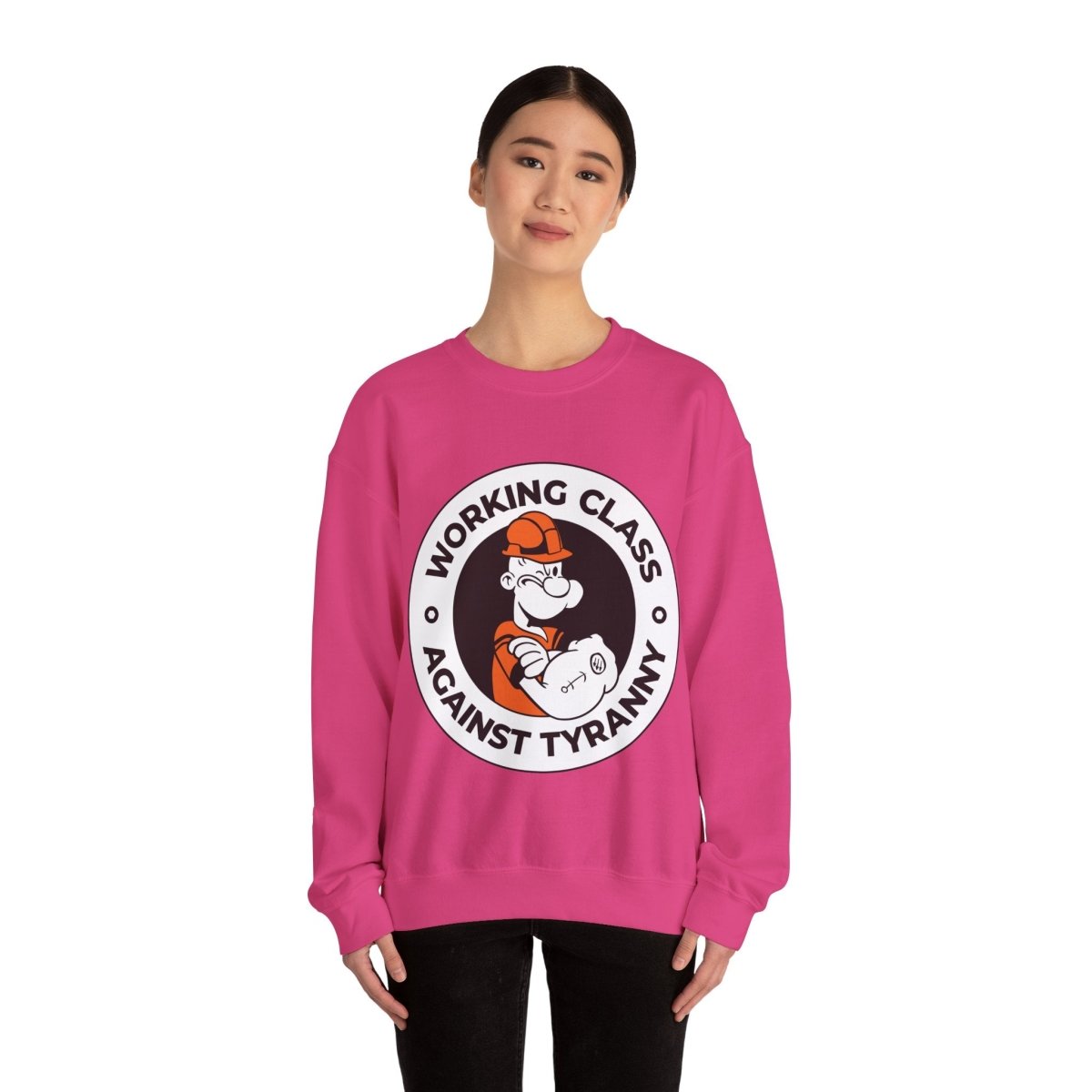 Free Oppression - Sweatshirt - Working Class Against Tyranny — Union Labor Solidarity Sweatshirt
