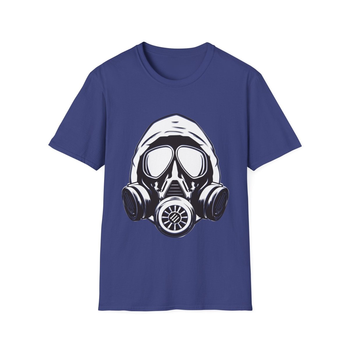 Free Oppression - T-Shirt - Hooded Antifa Gasmask Three Arrows T-shirt