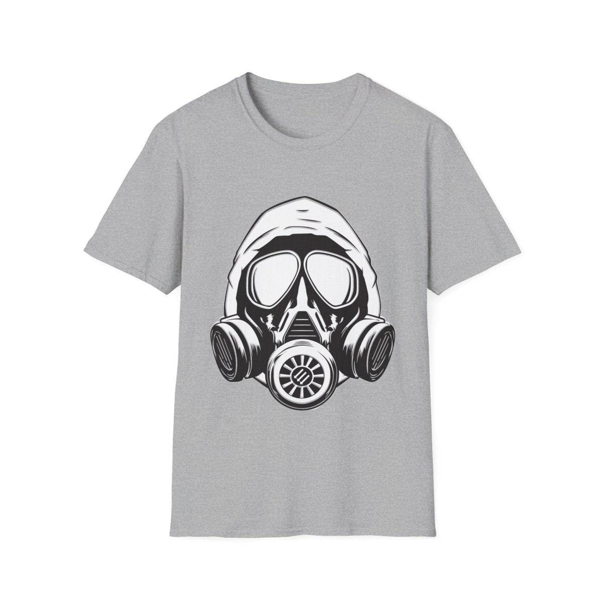Free Oppression - T-Shirt - Hooded Antifa Gasmask Three Arrows T-shirt