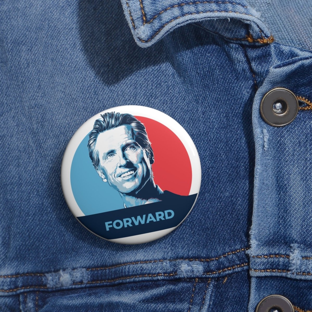 Free Oppression - Accessories - Gavin Newsom Forward - Pin Button