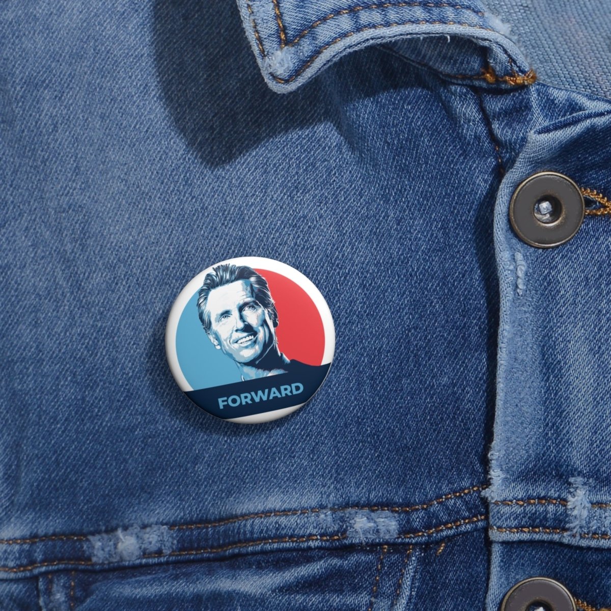 Free Oppression - Accessories - Gavin Newsom Forward - Pin Button