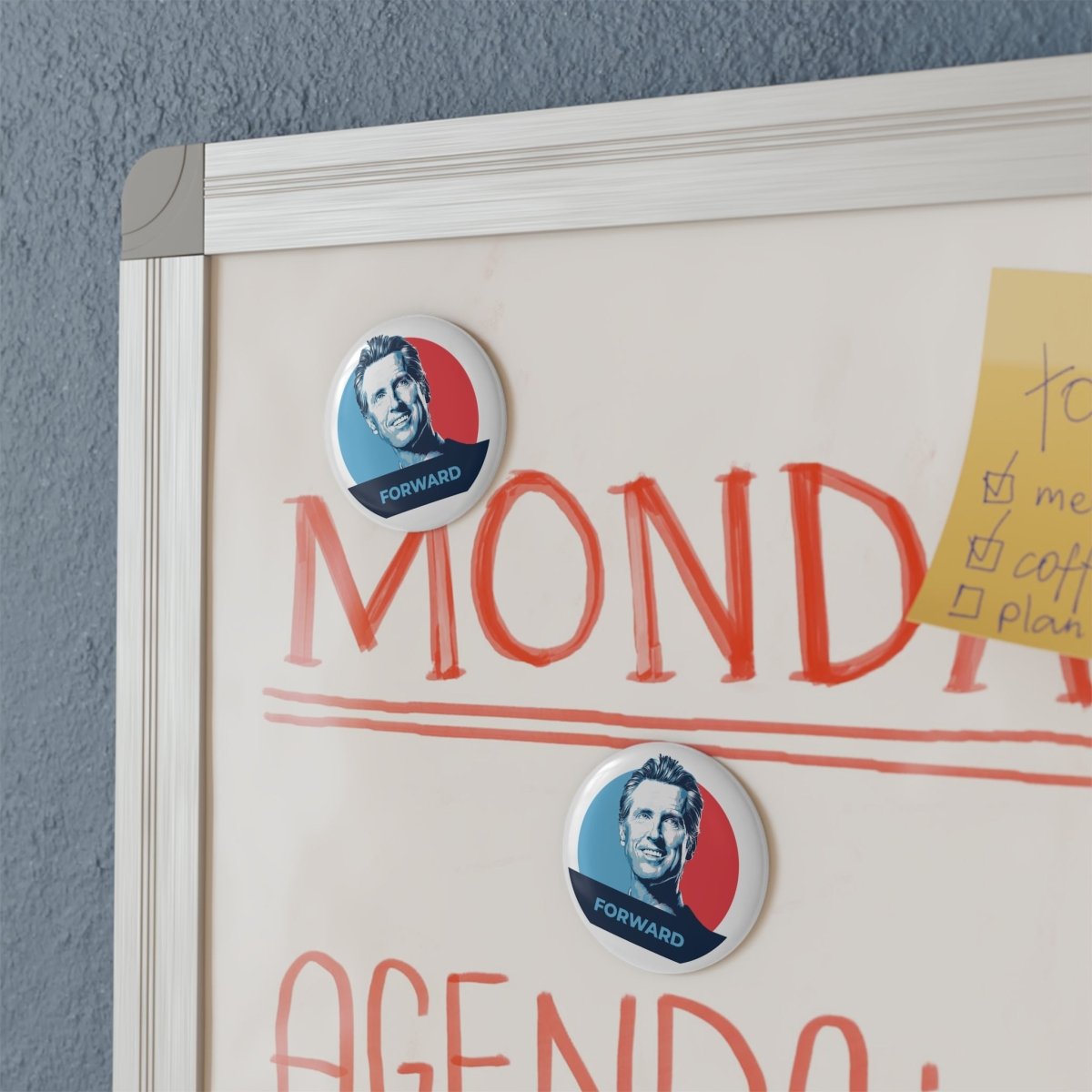 Free Oppression - Home Decor - Gavin Newsom Forward - Round Button Magnet