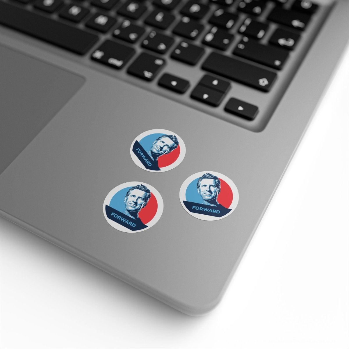 Free Oppression - Sticker Roll - Gavin Newsom "Forward" - Round Vinyl Sticker Label Rolls - Anti Trump Protest "No Kings" Antifascist Decals