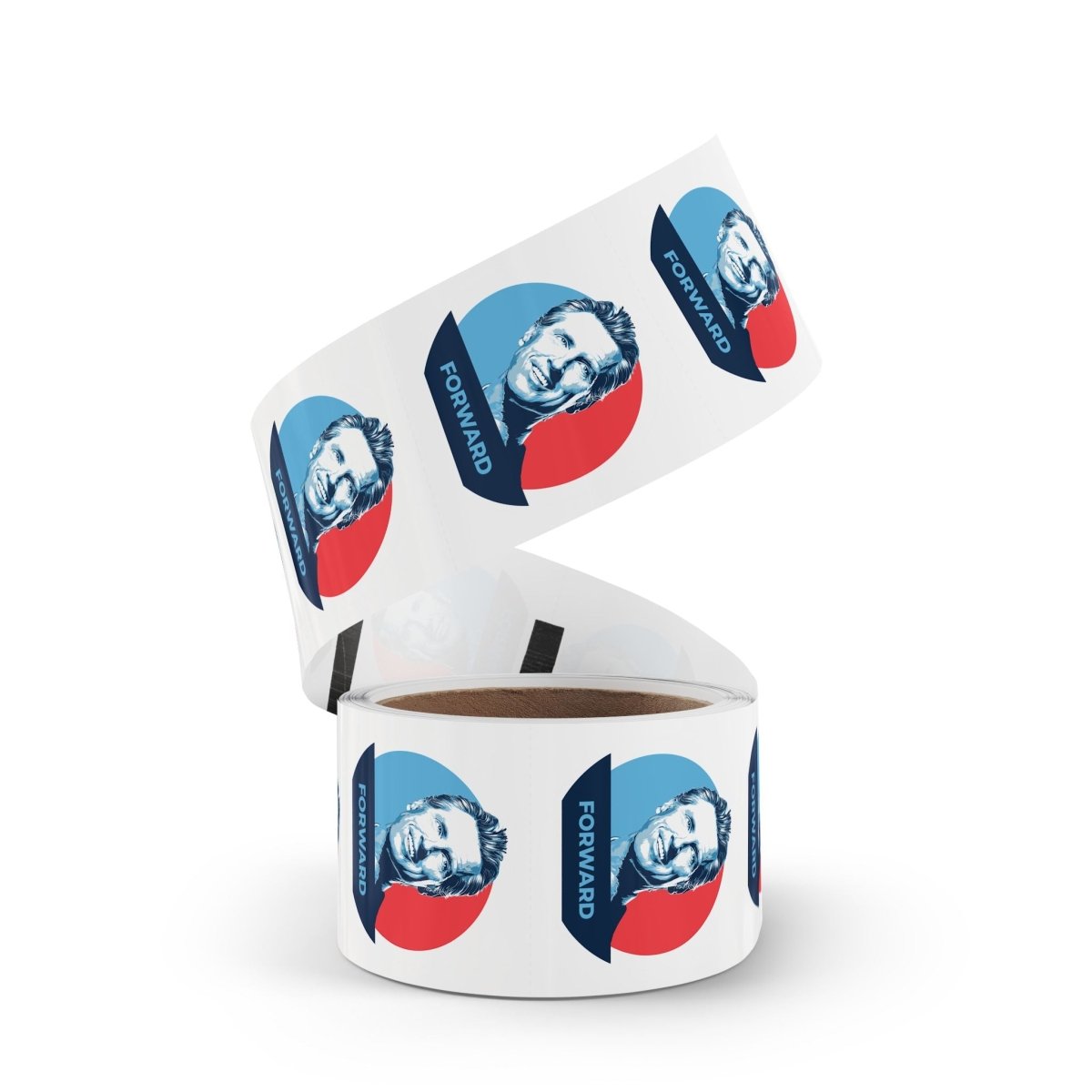 Free Oppression - Sticker Roll - Gavin Newsom "Forward" - Round Vinyl Sticker Label Rolls - Anti Trump Protest "No Kings" Antifascist Decals