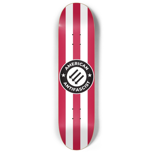 American Antifascist Skateboard Deck – 7-Ply Canadian Maple, Three Arrows Protest Design