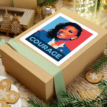 Free Oppression - Kiss - Cut Sticker - Jasmine Crockett Courage – Kiss - Cut Sticker