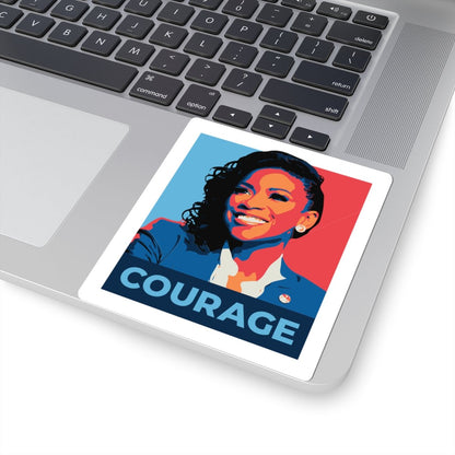 Free Oppression - Kiss - Cut Sticker - Jasmine Crockett Courage – Kiss - Cut Sticker