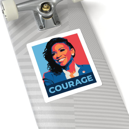 Free Oppression - Kiss - Cut Sticker - Jasmine Crockett Courage – Kiss - Cut Sticker