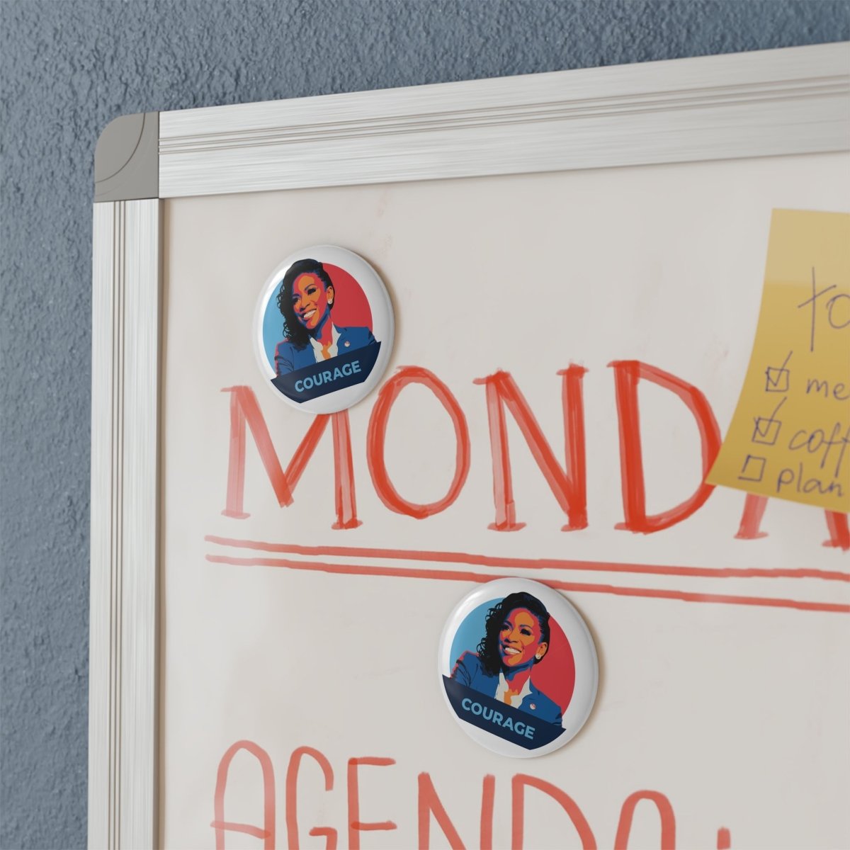 Free Oppression - Home Decor - Jasmine Crockett Courage - Round Button Magnet