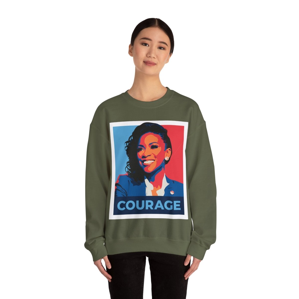 Free Oppression - Sweatshirt - Jasmine Crockett – Courage To Speak Up Sweatshirt