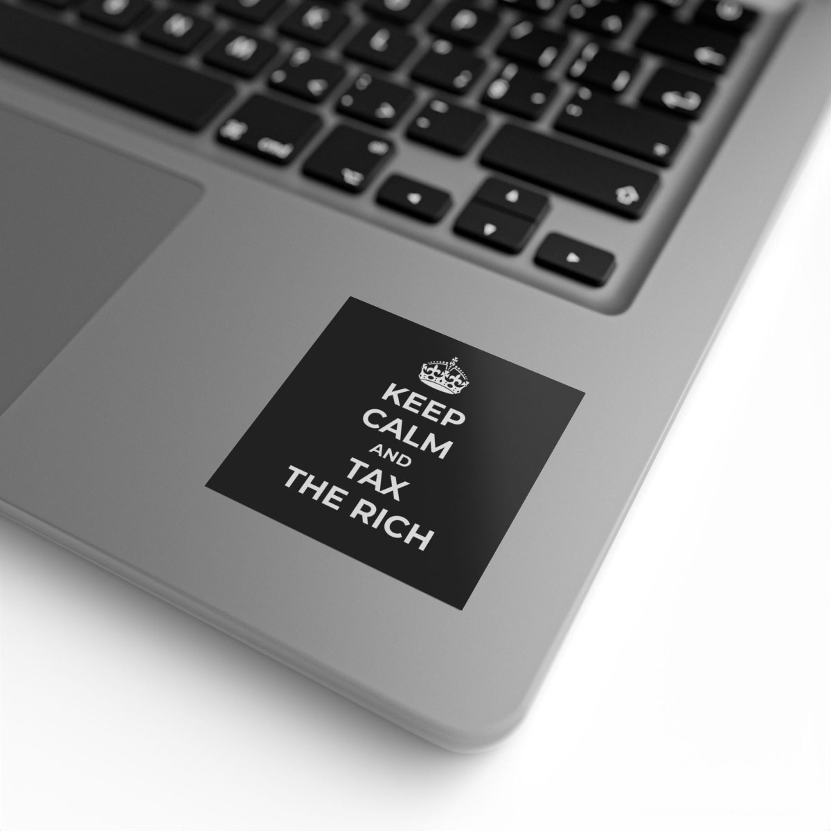 Free Oppression - Sticker Roll - Keep Calm And Tax The Rich - Square Vinyl Sticker Roll — Anti Trump Protest "No Kings" Antifascist Decals