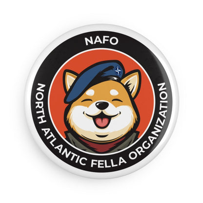 Free Oppression - Home Decor - NAFO - North Atlantic Fella Organization - Round Button Magnet