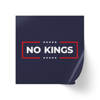 Free Oppression - Sticker Roll - No Kings - Square Vinyl Sticker Label Rolls - Anti Trump Protest "No Kings" Antifascist Decals