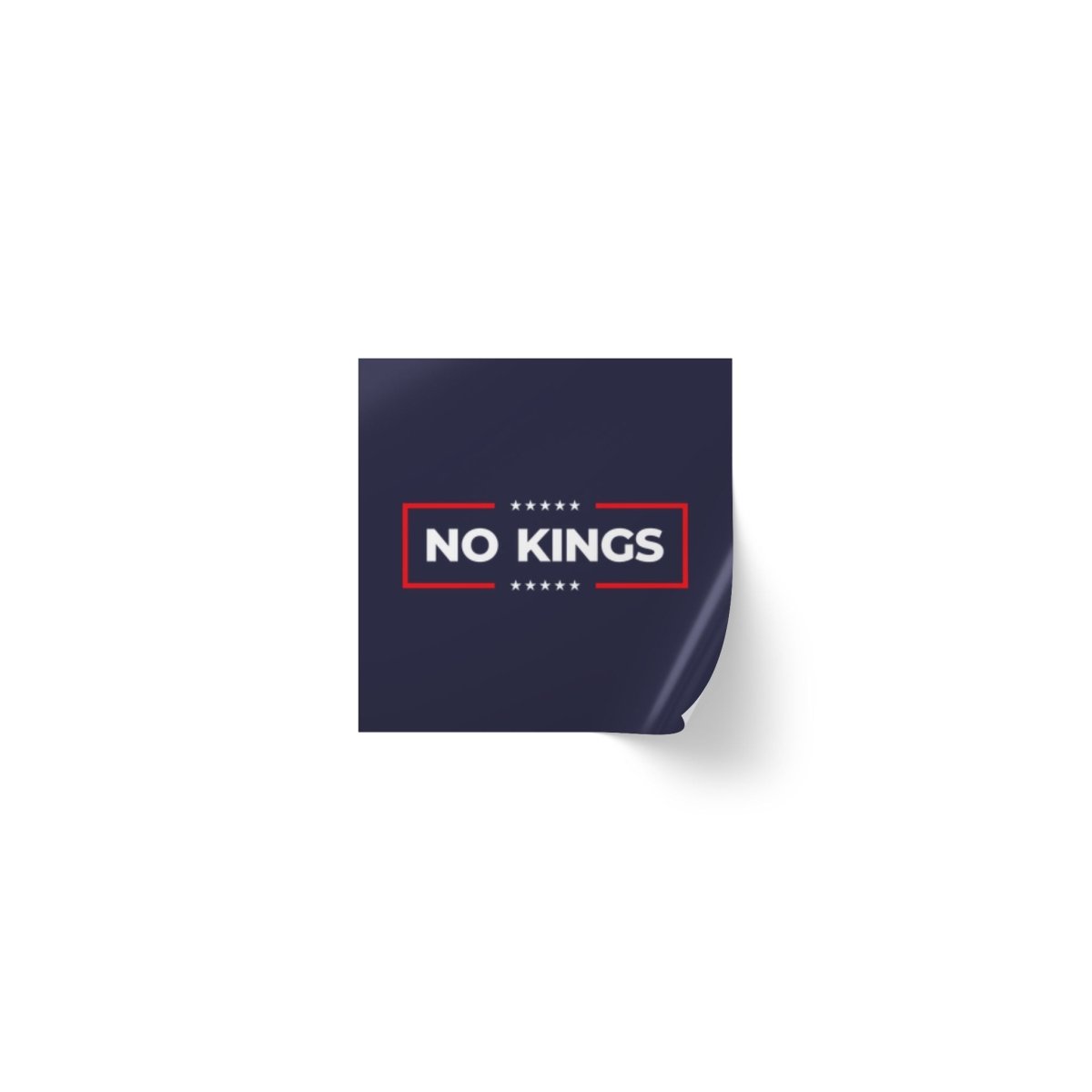 Free Oppression - Sticker Roll - No Kings - Square Vinyl Sticker Label Rolls - Anti Trump Protest "No Kings" Antifascist Decals