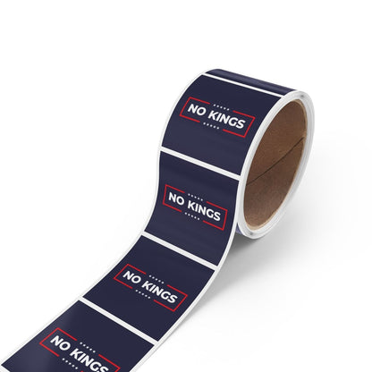 Free Oppression - Sticker Roll - No Kings - Square Vinyl Sticker Label Rolls - Anti Trump Protest "No Kings" Antifascist Decals
