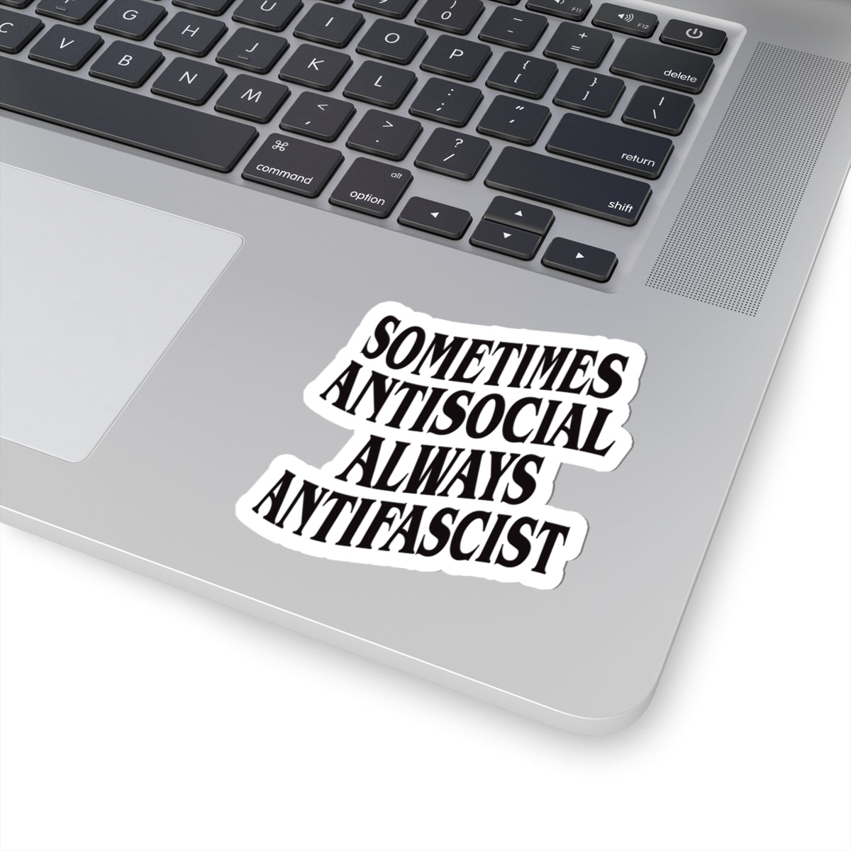 Free Oppression - Kiss - Cut Sticker - Sometimes Antisocial Always Antifascist – Kiss - Cut Sticker